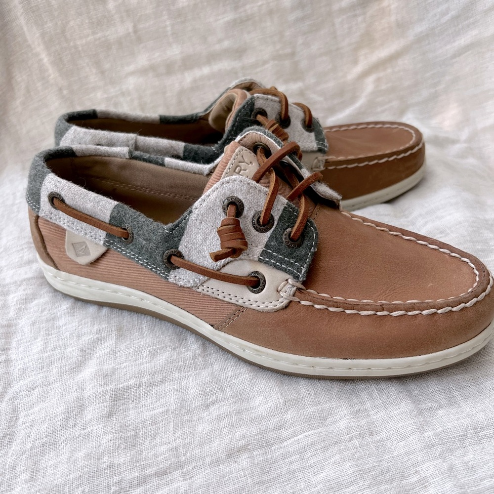 Womens Sperry Boat Shoe w Wool. Great Shape!